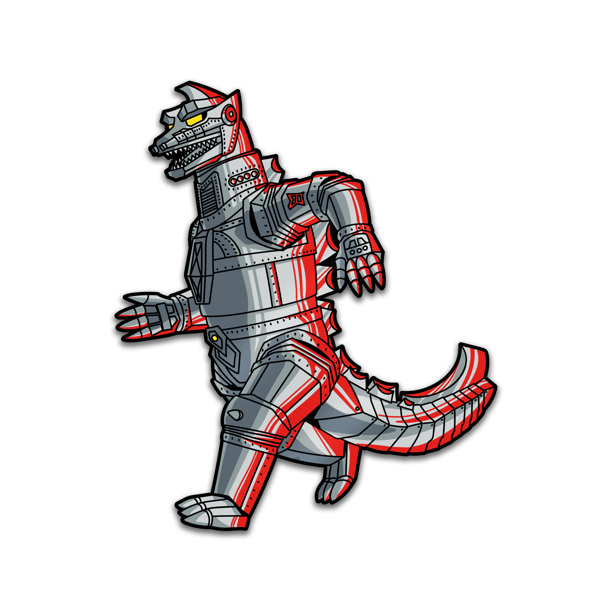 Godzilla VS Mechagodzilla Pin and Lanyard Set (Showa Era)