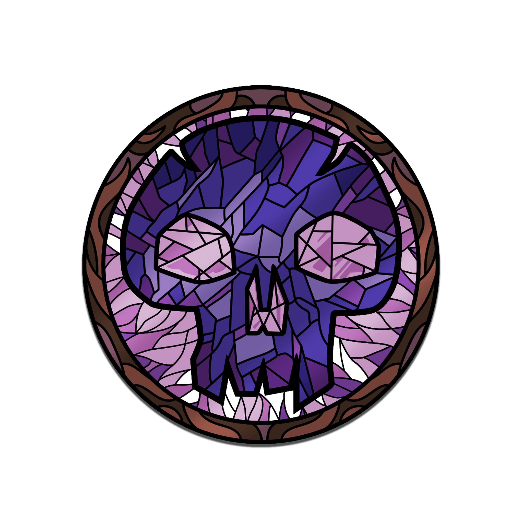 Magic: the Gathering - Stained Glass Swamp Pin