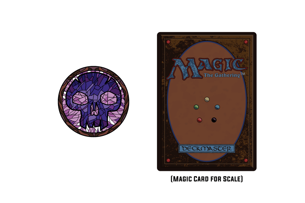Magic: the Gathering - Stained Glass Swamp Pin