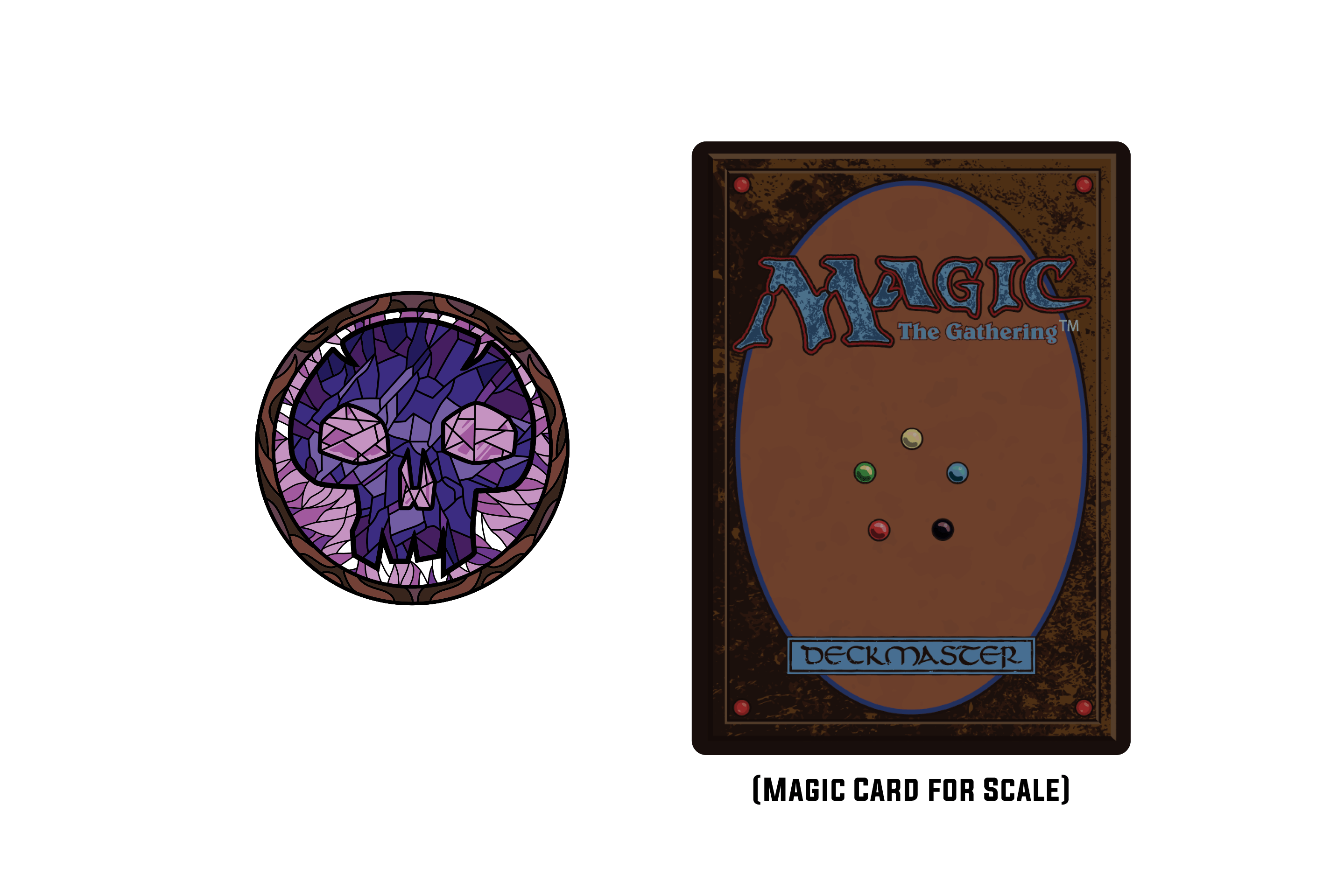 Magic: the Gathering - Stained Glass Swamp Pin